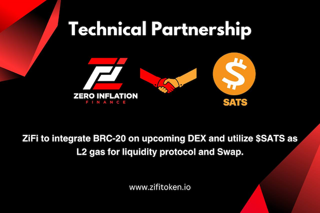 ZiFi Token and $SATS Announce Strategic Partnership to Revolutionize BRC20 Ecosystem