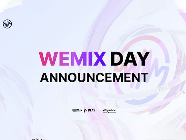 Wemade Announces WEMIX DAY Event to Transform Blockchain Gaming