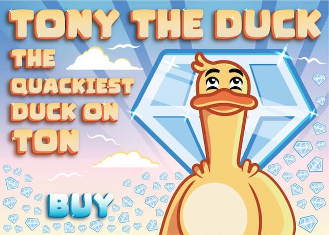TONY THE DUCK: A Rising Star in the Crypto World