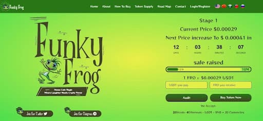 Funky Frog ($FRO) Presale Raises Over $127,000 with 180% APY Offering