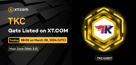 XT.COM Lists TKC(TK COIN) in Innovation Zone, Web 3.0