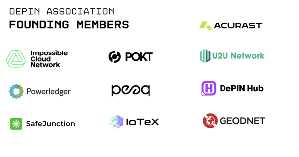 DePIN Association Formed with Ten Pioneering Organizations