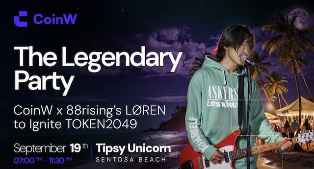 CoinW and LØREN to Deliver Unforgettable Party Experience at TOKEN2049