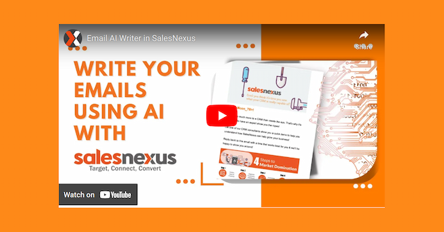 SalesNexus Launches AI-Powered Email Writer to Transform Business Email Marketing