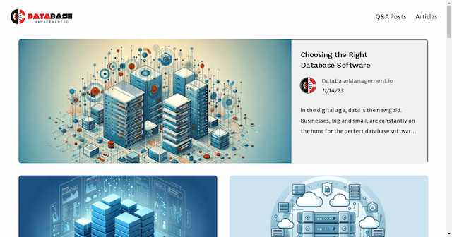 DatabaseManagement.io Launches as the Authoritative Portal for Database Management Insights