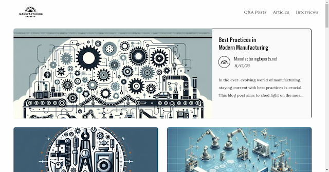 ManufacturingExperts.net Launches as Premier Online Destination for Manufacturing Knowledge and Insights