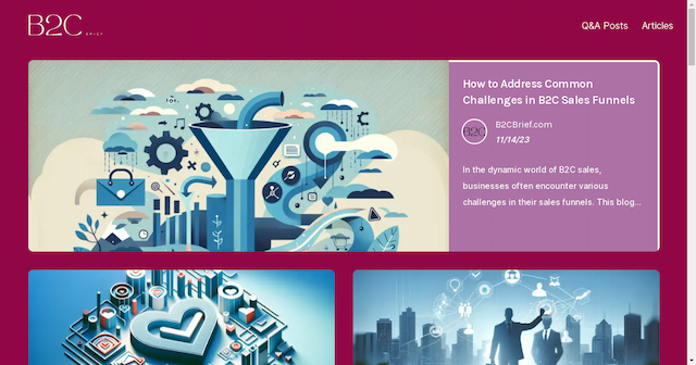 New B2CBrief.com Launches, Shaping the Future of B2C Business