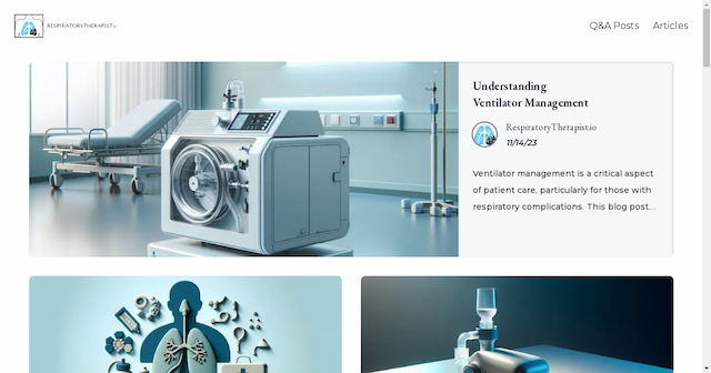 Newly Launched RespiratoryTherapist.io Provides Expert Insights in Respiratory Care