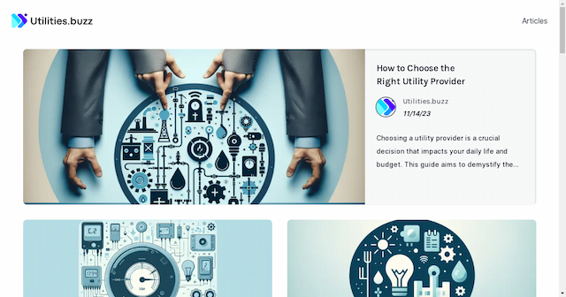 New Digital Platform, Utilities.buzz, Revolutionizes the Utilities Industry