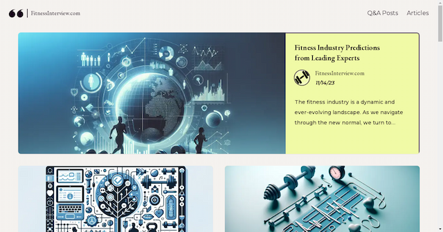 FitnessInterview.com Launches as Premier Platform for Fitness Insights