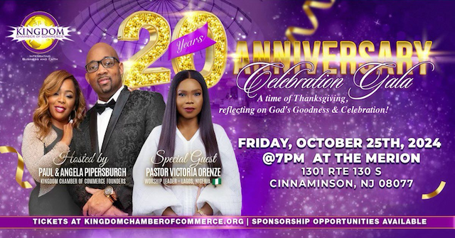 Kingdom Chamber of Commerce to Host 20th Anniversary Gala Celebrating Faith and Leadership