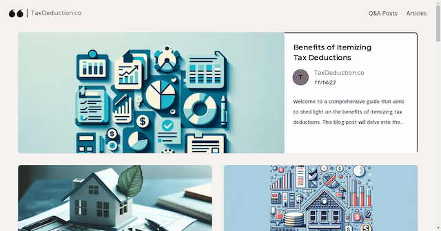 TaxDeduction.co Launches to Simplify Tax Deductions and Financial Planning