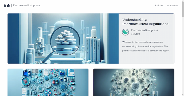 Introducing Pharmaceutical.press: Your Authoritative Source for Pharmaceutical News and Insights