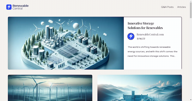 RenewableCentral.com: A New Hub for Renewable Energy Knowledge