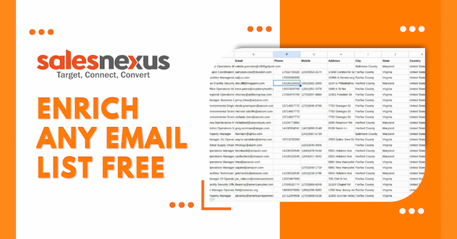 SalesNexus Unveils Free Service to Find Missing Contact Information