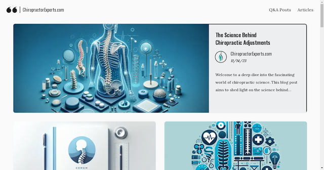 ChiropractorExperts.com Launches to Provide Unparalleled Insights into Chiropractic Care