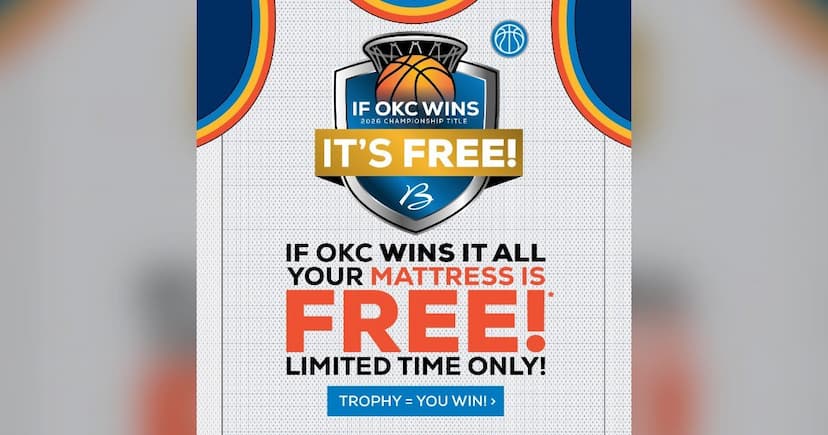 Bob Mills Furniture Bets on OKC: Win the Title, Get Your Mattress Free