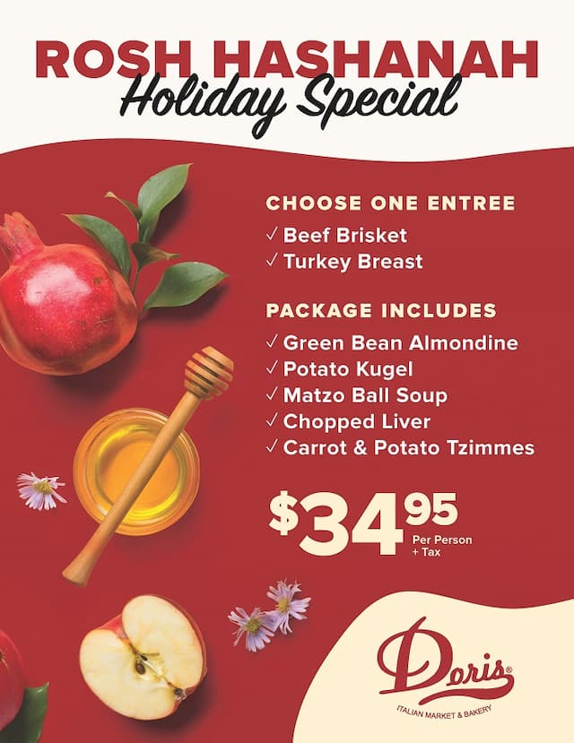 Doris Market Offers $34.95 Rosh Hashanah Feast with Loyalty Rewards