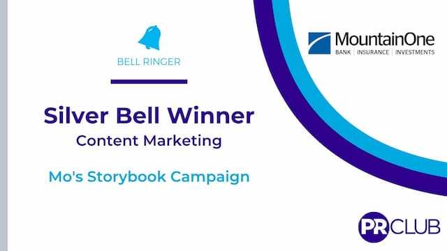 MountainOne Wins Silver for Mo’s Storybook Program at PR Club Awards