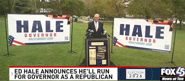 Ed Hale Switches Parties to Challenge Gov. Moore Amid Maryland Crises