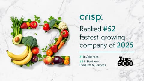 Crisp Ranked No. 52 on Inc. 5000, Leading in Arkansas and Business Services