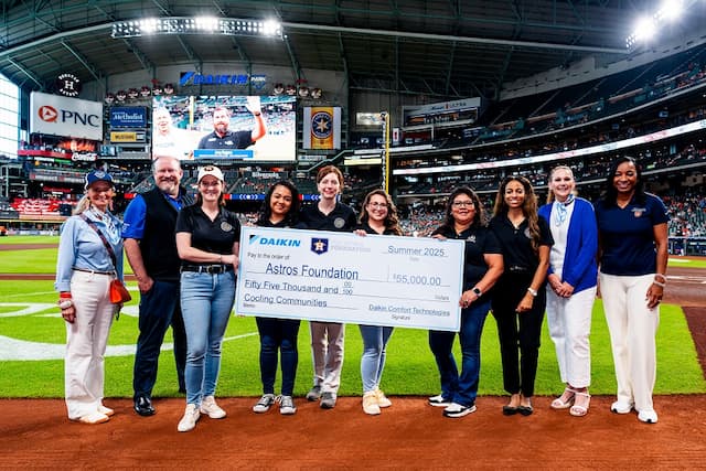 Daikin and Astros Foundation Launch 'Cooling Communities' with $55K HVAC Upgrade