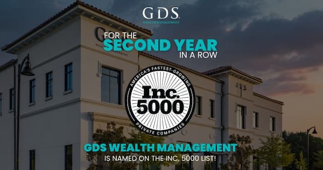 GDS Wealth Management Celebrates Second Year on Inc. 5000 List
