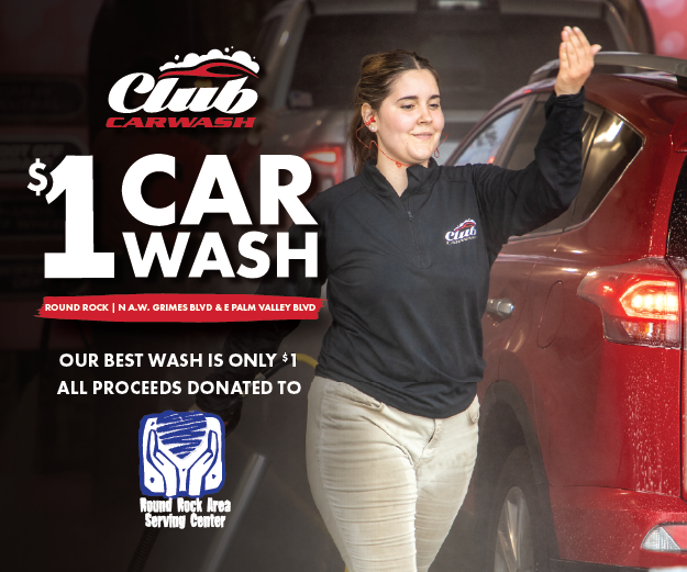 Club Car Wash Opens New Round Rock Location with $1 Wash for Charity