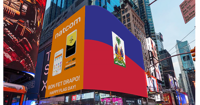 NATCOM Celebrates Haiti's Flag Day in Times Square, NY