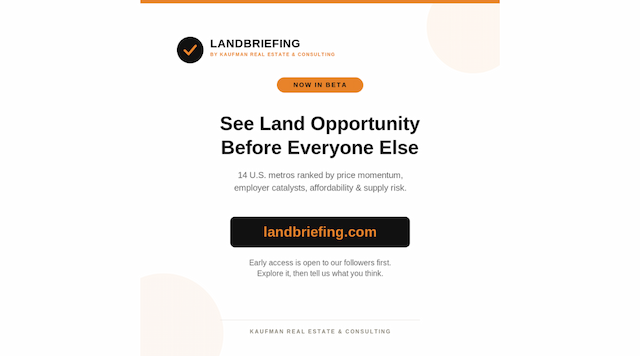 LandBriefing Launches to Spot Land Opportunities Early