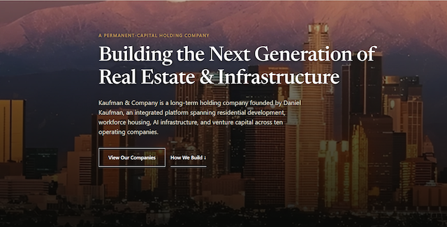 Kaufman & Company Unites Real Estate and Tech on New Platform