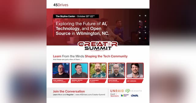 45Drives Unveils 2026 Creator Summit Program with AI and Open-Source Leaders