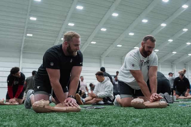 Falcons and American Heart Association Champion CPR Training to Save Lives