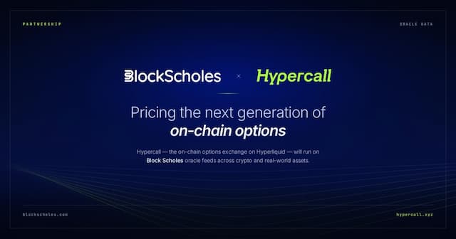 Hypercall Integrates Block Scholes Oracle Feeds for On-Chain Options