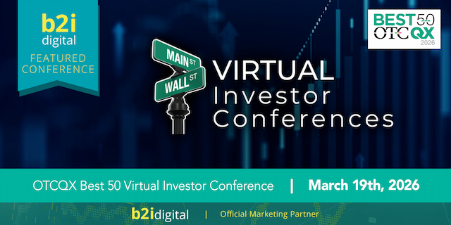 Top OTCQX Firms to Present at Virtual Investor Conference, Offering Direct Access