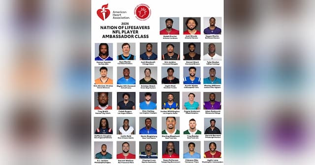 NFL and AHA Team Up: 33 Players to Teach CPR in 2026