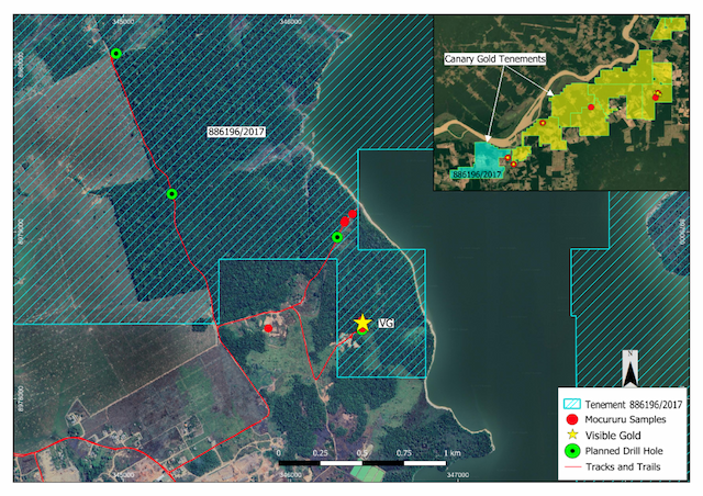 Canary Gold Discovers Visible Gold in Brazil's Madeira River Outcrops