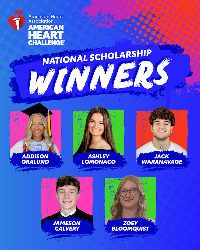 American Heart Association Awards Scholarships to Youth Health Leaders