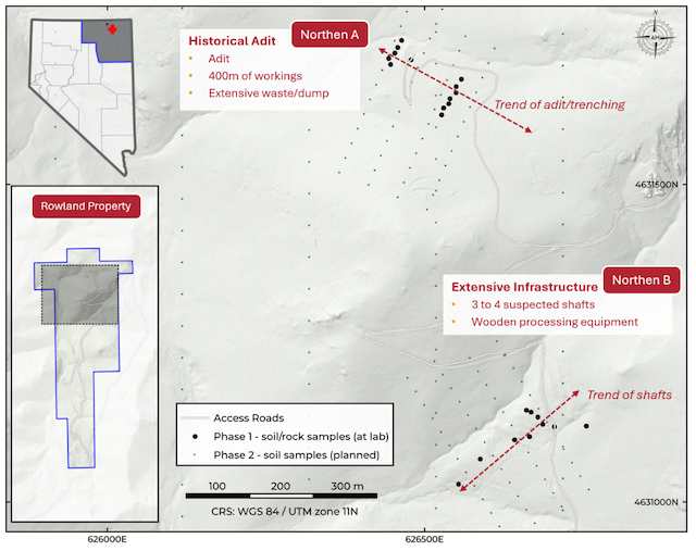 Western Star Uncovers Multiple Tungsten Zones at Rowland Property