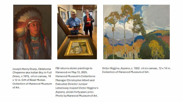 Stolen Taos Society of Artists Paintings Returned After 40-Year Investigation