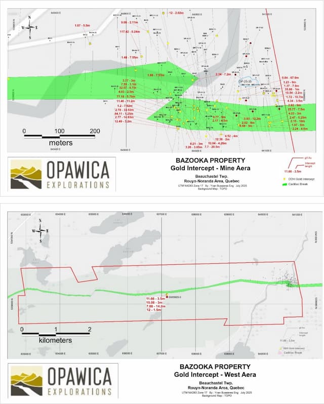 Opawica Targets Major Gold Discovery on Cadillac-Larder Lake Break