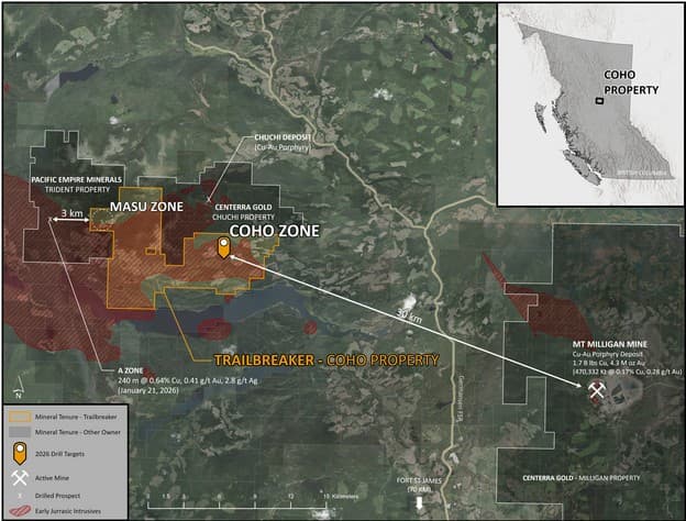 Trailbreaker Resources Mobilizes for Coho Copper-Gold Exploration