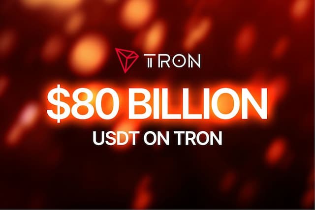 TRON Blockchain Surpasses $80B in USDT, Leading Stablecoin Innovation