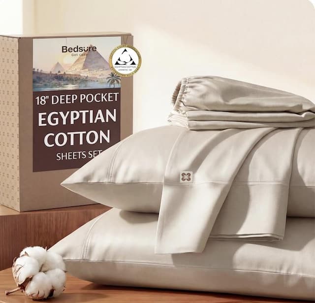 Bring Luxury Hotel Comfort Home with Bedsure's Premium Egyptian Cotton Sheets