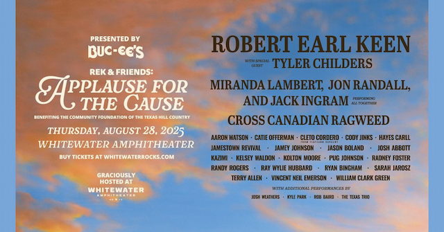 Robert Earl Keen Leads Star-Studded Flood Relief Concert in Texas