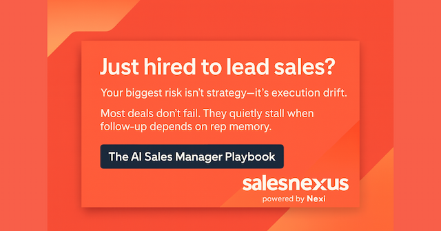 SalesNexus Launches Free AI Playbook to Stop Revenue Leakage