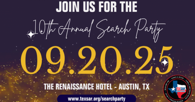 TEXSAR's 10th Annual Search Party Fuels Texas Emergency Response