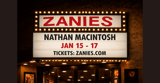 Nathan Macintosh Returns to Zanies Chicago for Exclusive Weekend Run
