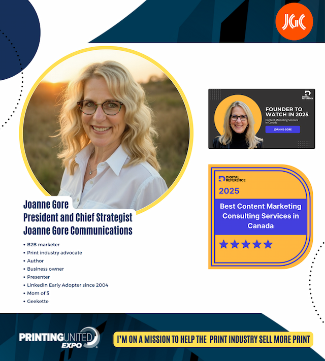Joanne Gore Wins Dual Awards, Leads PRINTING United 2025 Sessions