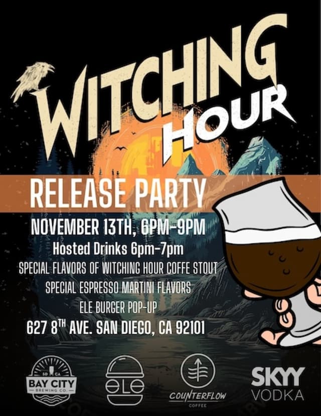 Counterflow & Bay City Brew Witching Hour Coffee Stout